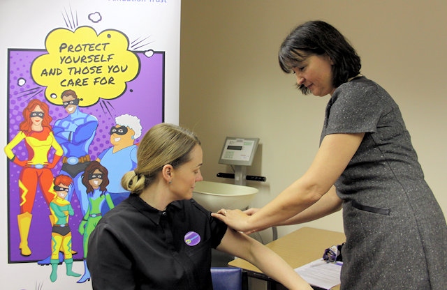 Over 2,500 community health staff have rolled up their sleeves to protect local people from flu 