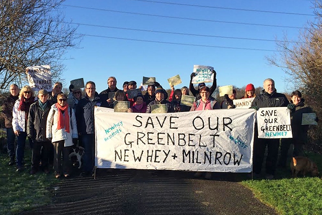 Milnrow and Newhey 'save our green belt' campaigners