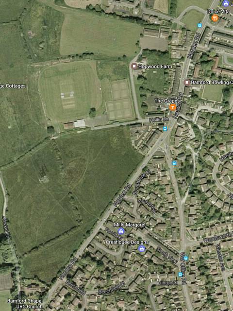 Proposed site for 750 luxury dwellings in Bamford