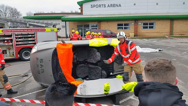 Fire Service educate young people on the real world dangers of careless driving