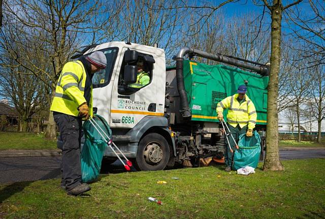 Dedicated teams out and about removing fly-tipping, litter and emptying bins 