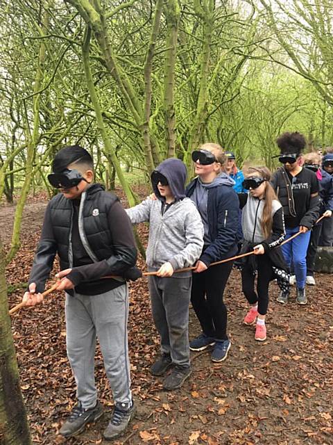 Year 7 students at Caythorpe Court for their PGL weekend