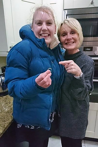Keally George reunited with wedding ring by family friend Ann Bowker