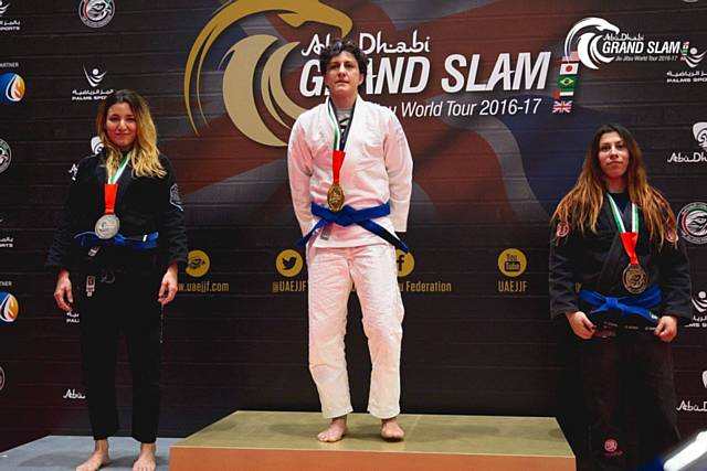 Judo Olympian Sophie Cox won gold at The UAEJJ (Jiu Jitsu) Abu Dhabi Grand Slam Tour 