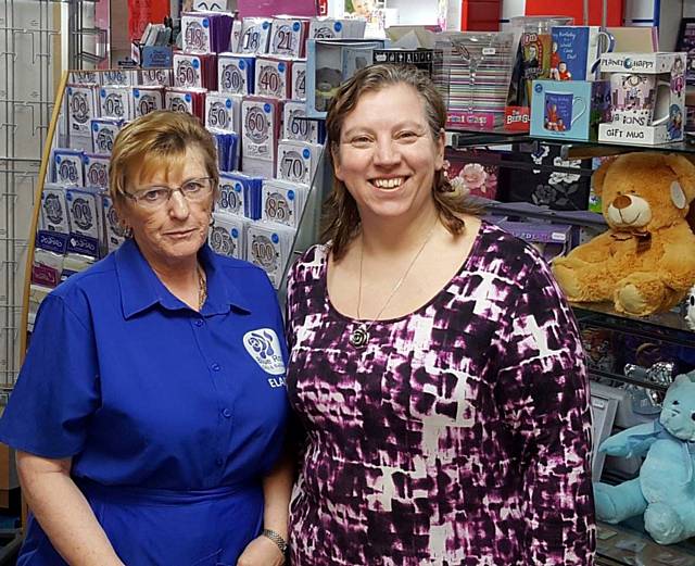 Beverley Heyworth and Elaine Hopkins of Blue Rose Gifts and Balloons