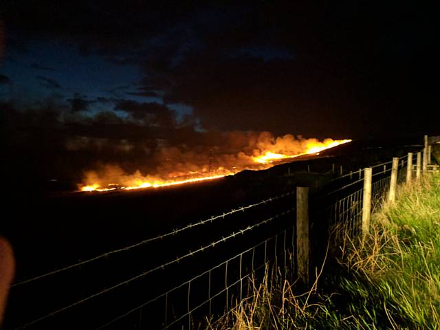 Three farms saved from wildfire in Littleborough