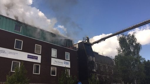 Blaze at cancer research unit