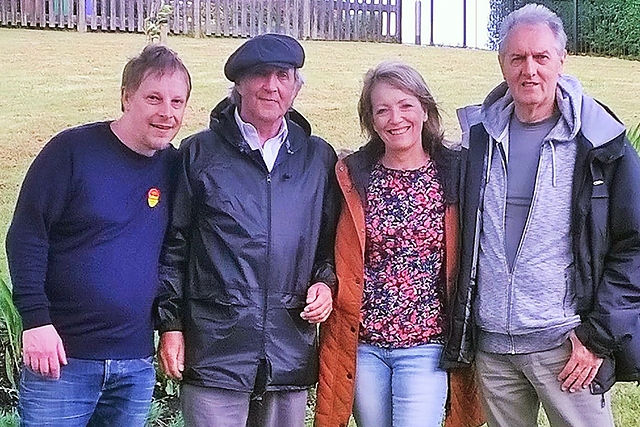 Malcolm Pelham, Gerry O'Gorman, Denise and Derek Chadwick
