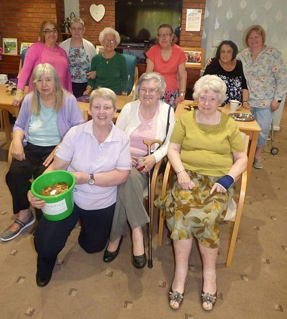 Residents at Yew Court in Rochdale took part in the million pennies challenge