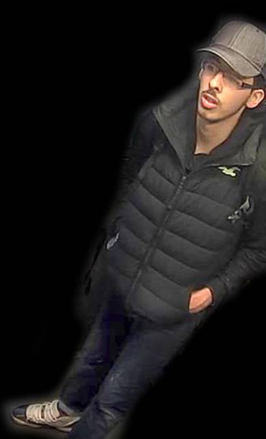 Salman Abedi taken from CCTV on the night he committed the attack