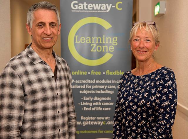 Saeed Shakibai and Sue Coggins at the launch of Gateway-C 