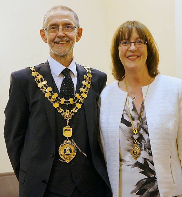 Councillor Alan Neal and Mrs Janet Neal, Mayor and Mayoress Whitworth