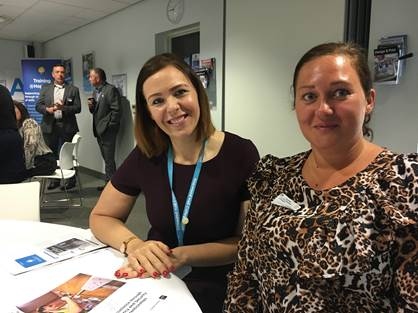 Tracey Wood, Employer Partnership and Engagement Manager at Hopwood Hall College and Jolene Tayl