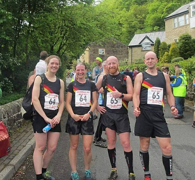 Rochdale Harriers at the Calderdale Way Fell Relay Race