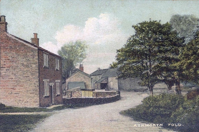 Ashworth Fold, now a Conservation Area, in 1901