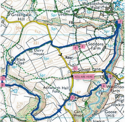The Heritage Trail loops through three miles of Ashworth Valley