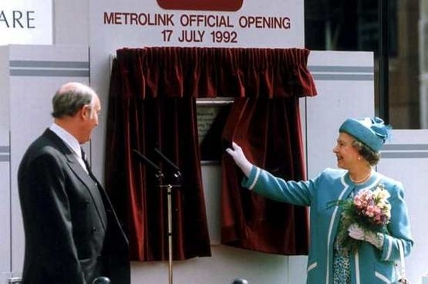 Her Majesty the Queen official opened the Metrolink network during a special ceremony on 17 July 1992