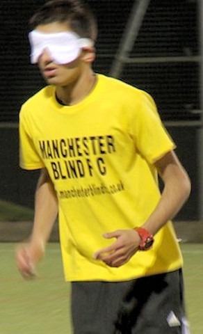 Azeem Amir playing football