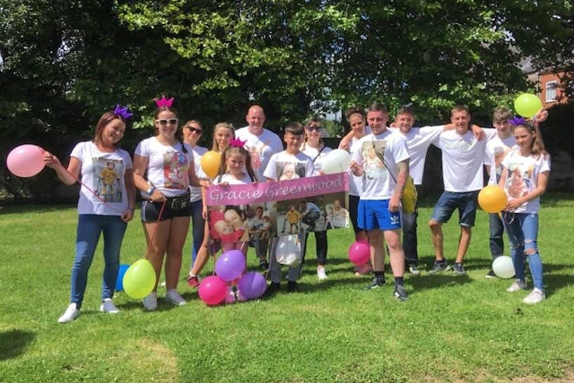 The group raised around £700 for Derian House in Gracie's memory