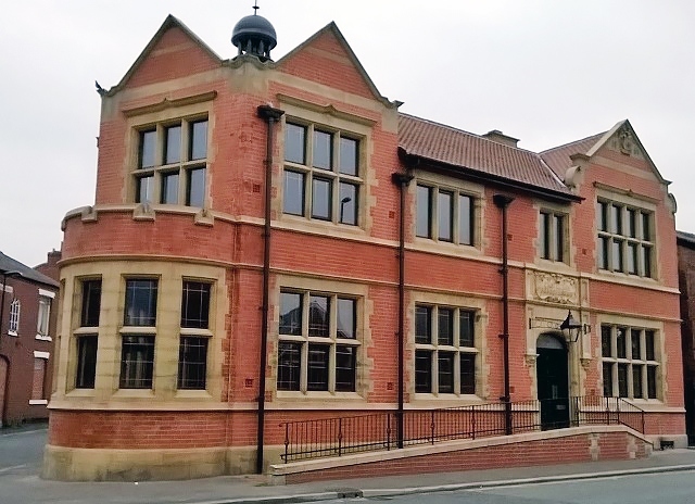 The old Carnegie Library in Castleton, pictured part-way through its transformation