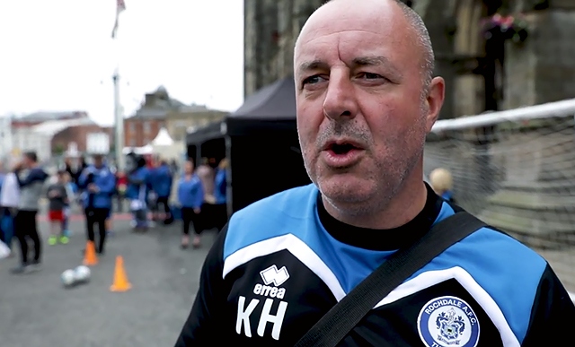 Rochdale AFC manager Keith Hill at the Feel Good Festival