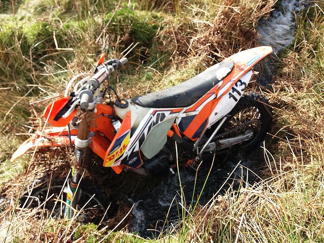 Police seize off road motorcycle