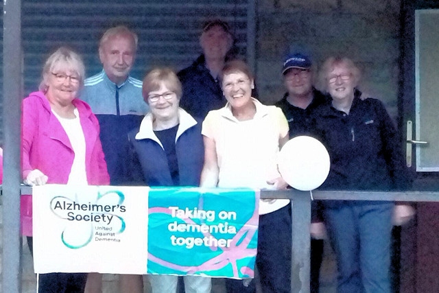 Members of Littleborough Bowling raised £900 for Alzheimer's Society.