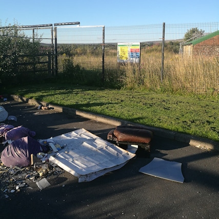 Fly-tipped waste blights Milnrow