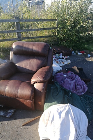 Fly-tipped waste blights Milnrow