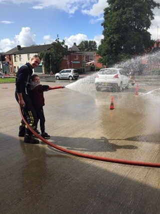 The annual car wash raised more than £600 in Rochdale and Littleborough
