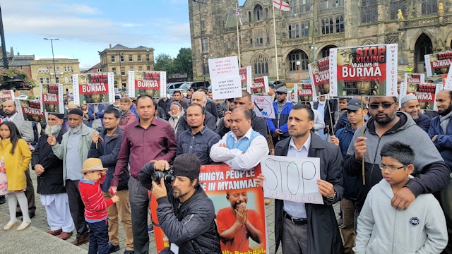 Hundreds turned out in solidarity with the Rohingya