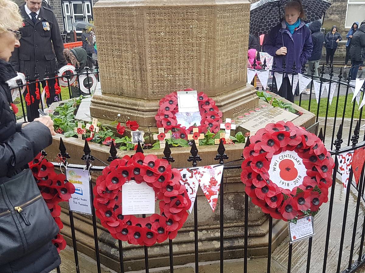 Wreaths for Remembrance Sunday Norden 