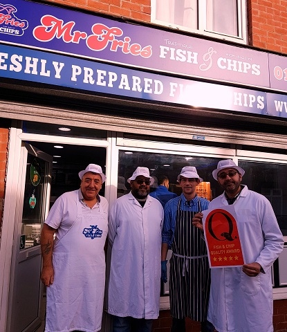 Mr Fries with Quality Fish & Chip Award