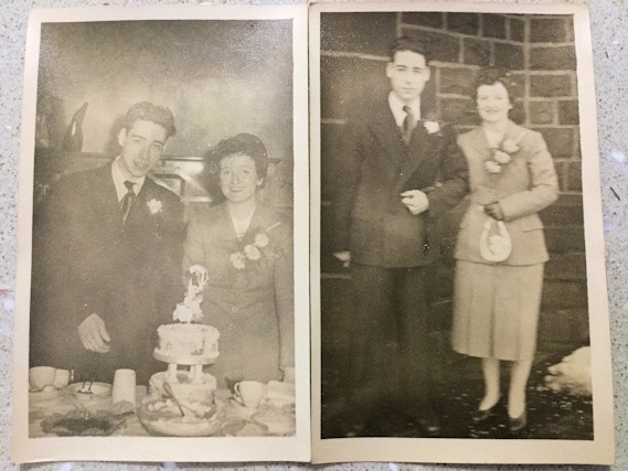 Tony and Irene on their wedding day in 1953