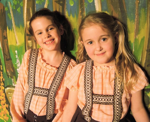 Jessica Taylor (left) and Isla Hanson (right) will be playing the star roles of the babes, Danny and Dolly