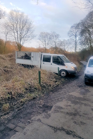 Local residents caught a fly-tipper in action during the early hours of Wednesday morning