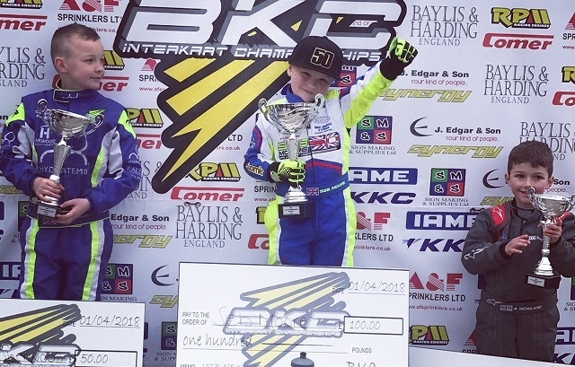 Seb Moore won round two of the BKC National Karting Championship