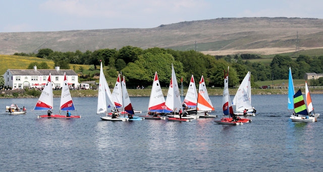 Royal Yachting Association NW Region Junior Series on Hollingworth Lake 