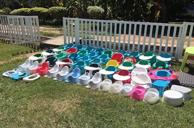 Donated potties