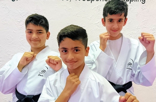 Amaanullah Rana, Adam Asaf, and Raahil Aslam gain their Black Belts