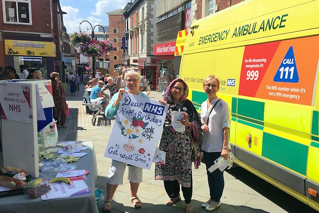Local Labour Party celebrate NHS 70th Birthday