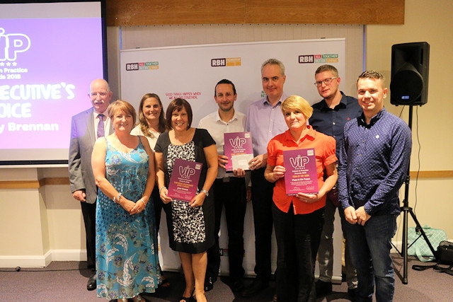 RBH VIP Award winners pictured with Chief Executive, Gareth Swarbrick