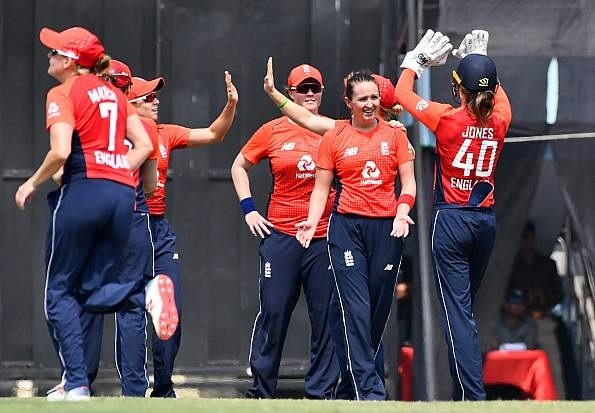 Kate Cross took two wickets and made 20 runs during the England final against Sri Lanka
