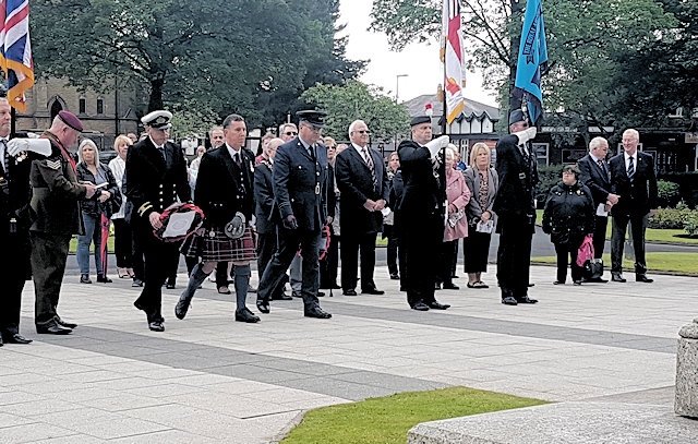 Combined 75th D Day and 37th Falklands Anniversary Commemoration at Heywood Memorial Gardens
