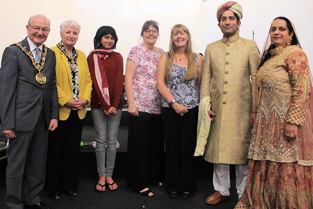 Mayor and Mayoress Billy and Lynn Sheerin at the multicultural Charity Auction and Fashion Show 