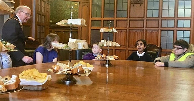 Rochdale Connections Trust were treated to afternoon tea with the Mayor and Mayoress of Rochdale