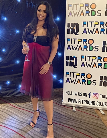 Mia Pedro at the 2021 FitPro Awards