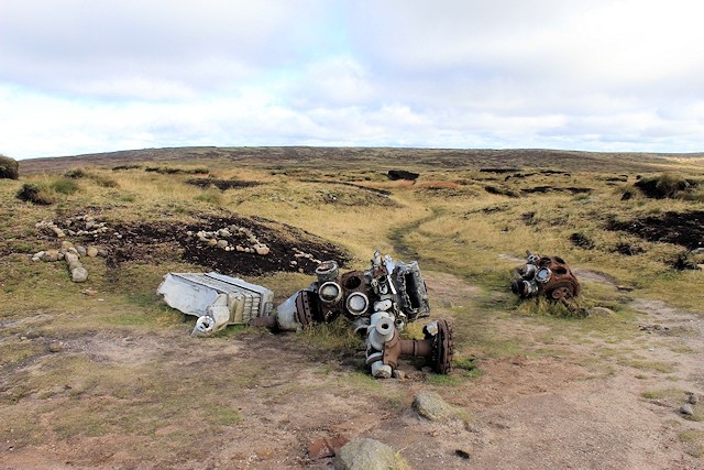 This wreckage of a four engine B-29 plane is what the walkers were looking for when they got lost