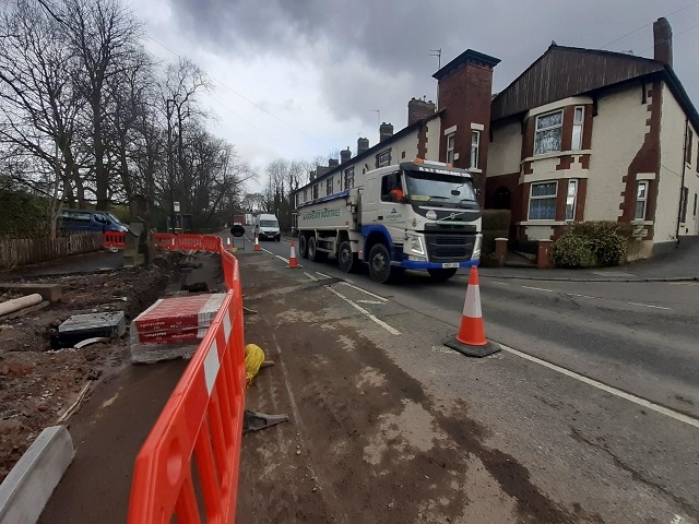 Upgrade work has taken place in Birch at the junction of Heywood Old Road and Langley Lane