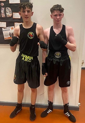 Kieren McMenamy and Dylan Gibbons in the North West Championship Development finals